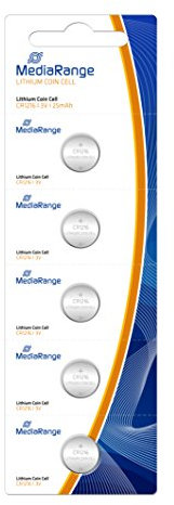 MediaRange Lithium Knopfzellen, CR1216|3V, 5er Pack