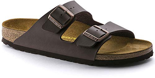 Birkenstock Arizona Birko Flor Womens Sandals, Dunkelbraun, 39 EU