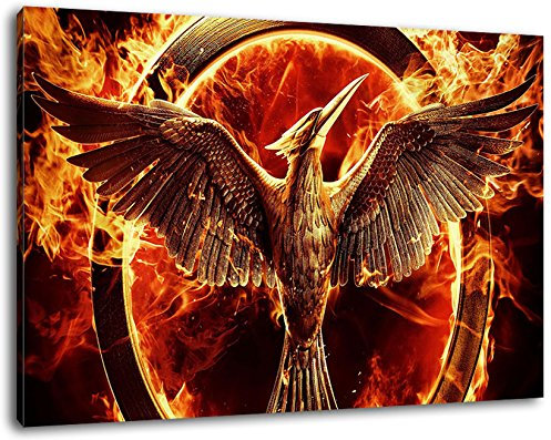 the hunger games catching fire Format 120x80 cm Bild auf Leinwand, XXL riesige Bilder fertig gerahmt mit Keilrahmen, Kunstdruck auf Wandbild mit Rahmen