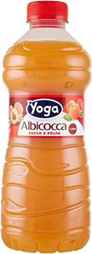 6x Yoga Fruchtsaft fruit juice Pet flasche Albicocca Aprikose saft 1Lt