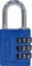 ABUS Zahlenschloss mit großen Zahlen, Blau, 30 mm