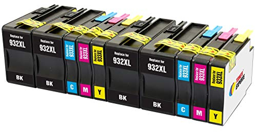 TONER EXPERTE® 10 XL Druckerpatronen Ersatz für 932 932XL 933 933XL kompatibel für Officejet 6100 6600 6700 7110 7510 7600 7610 7612 7620 | hohe Kapazität