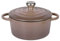Küchenprofi Gusseisen Bräter mit Deckel, taupe, 10 cm, Schmortopf, Auflaufform, Dutch Oven, Brotbacktopf, emailliert, für alle Herdarten und Induktion geeignet, zum Schmoren, Backen und Braten