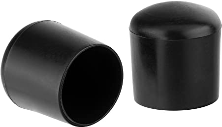 16x Schutzkappen für Stuhlbeine Ø16mm, Stuhlbeinkappen rund, Schwarze Möbelgleiter Kunststoff, Bodenschoner für Stühle, Gleiter für Stühle, Stuhlgleiter, Stuhlbeinschoner
