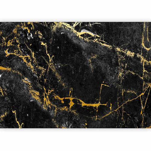 murando - Papier peint panoramique artistique 350x256 cm - Revêtement mural décoration pour chambre salon - Design moderne - Jaune marron gris vert - Texture pierre fond marbre f-C-0461-a-a