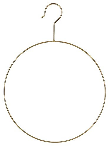 MACOSA DJ37238 Metallringe Gold mit Haken Ø28 cm 3er Set Dekoring Wanddeko Wand Dekoration Hängedeko Drahtring Metall Ring Blumenring Floral Hoops