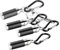 PEARL Kleine Taschenlampe: 4er-Set fokussierbare Mini-Taschenlampen mit Schlüsselanhänger (Taschenlampe LED, Schlüssel, Kugelschreiber)