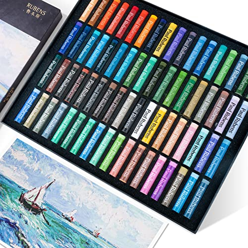 Paul Rubens Ölpastellkreide Set, 72 Landschaft Farben, weiche Pastellfarben, ungiftig für Künstler, Studenten und, ideal zum Skizzieren, Dekorieren, Malen