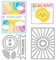 BENECREAT 2 Stück Smile Sun Stanzformen Schablonen, Rahmen Sunlight Cloud Carbon Steel Stencil Templates Für Scrapbooking, Kartenherstellung, Prägung von DIY-Papierkarten