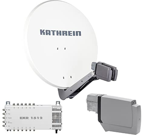 Kathrein CAS 90 ws Sat-Antenne multifeedfähig Weiss - 12 Teilnehmer