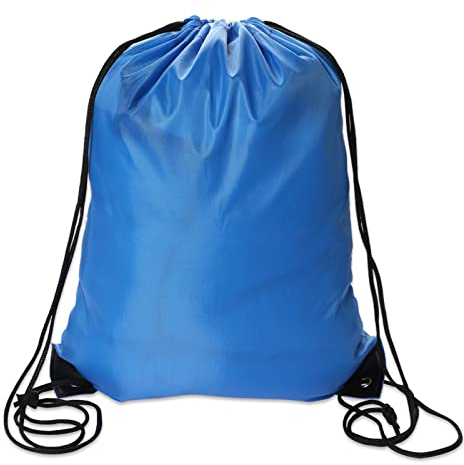Sliverdew Kordelzugbeutel, Blau PE-Beutel Kordelzug Turnbeutel String Schwimmbeutel Kordelzug Rucksack für Sport, Schule, Fitnessstudio, Reisen, Schwimmen, Strand