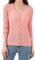 Simple&Opulence Gilet Femme Chic et Elegant en Maille avec Boutonnage sur Le Devant,Cardigan Femme en Manche Longue, Rose Clair,S
