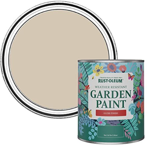 Rust-Oleum Beige Mould-Resistant Garden Paint In Gloss Finish - Butterscotch 750ml