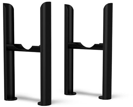 UK RADIATORS- Alpha Column Radiator Feet - 3 Column Black - Sturdy Support for Radiators - Enhance Stability and Style - Easy Installation