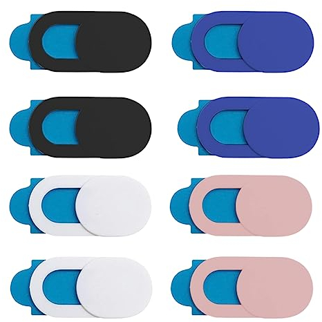 WeddHuis 8 Stück Webcam Abdeckung Ultra dünn Slider Laptop Camera Cover Webcam Cover für Laptop, Tablet, PC, Smartphone
