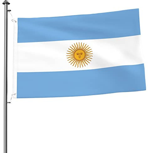 Bandera de Argentina, bandera de jardín de bienvenida, banderas de exterior de 2x3 de doble cara, para patio, césped, habitación exterior