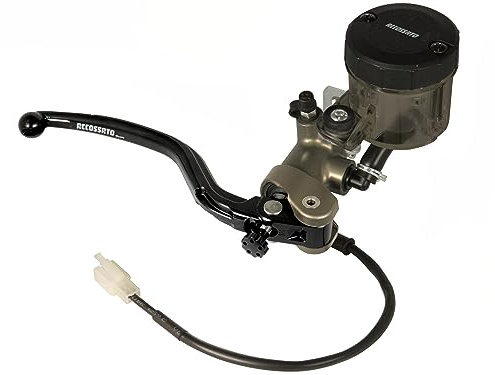 Pompa freno Accossato radiale anteriore 19X18 in alluminio anodizzata naturale per Aprilia Tuono V4 Factory dal 2017 al 2018 (CC 1100)