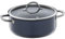 WMF Fusiontec Inspire Kochtopf groß, 24 cm, Glasdeckel, Bratentopf Induktion, 4,4l, High-Tech Keramik, kratzfest, unbeschichtet, dunkelblau, Made in Germany