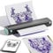 M08F Tattoo Drucker, Stencil Drucker Tattoo Transfer, mit 10 Blatt Tattoo Transfer Papier für Tattoo Künstler, Thermodrucker Tattoo Bluetooth Kompatibel mit Telefon, Tablet und Laptop