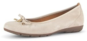 Gabor Damen Klassische Ballerinas, Frauen Flats,Halbschuhe,Sommerschuhe,Ballerina-Schuhe,Ballett-Schuhe,Ballet-Flats,flach,Desert,38.5 EU / 5.5 UK