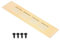 PATIKIL 8 x 2 Inch Door Air Vent Cover, Aluminum Grille Ventilation Cover Louvered with Mounting Screws for Cabinet Wardrobe Door, Gold Tone