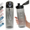 Trinkflasche, Sport Trinkflasche,780ML Auslaufsicher Sport Wasserflasche, Sportflasche für Fahrrad, Camping, Yoga, Gym (1 Flasche) (Schwarz)
