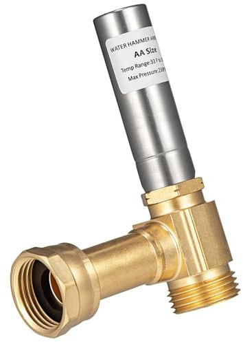 F Fityle Water Hammer Arrestor 3/4 inch Female Thread Swivel Nut Compact Pressure Reducer for Washing Machine Laundry Room Accessory