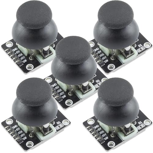 5pcs JoyStick Module XY Dual Axis 5V PS2 Joystick Controller Breakout Compatible With Arduino Raspberry Pi - UMTMedia®