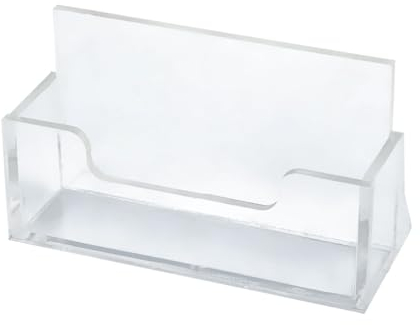 USENG Transparent Visitenkartenhalter für 60 Karten,Acryl Visitenkartenständer im Querformat,Visitenkarten Aufsteller Visitenkarten Halterung Kartenhalter für Schreibtisch Ausstellung Zuhause Büro