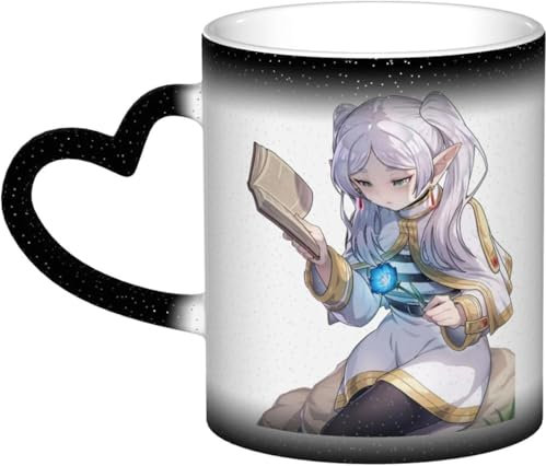 CAIYLAI Beyond Journey's End Kaffeetasse, hitzeempfindliche Keramik-Kaffeetasse, magische Tasse, Farbwechsel, personalisierbares Geschenk (Typ 5 – normale Tasse, 9,5 x 9,5 cm / 8 cm)