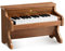 TERENCE Kids Piano Keyboard 25 KEYS 2 Full Octaves Natural Wooden Materials 2 Power Options with Dust Cover English Songbook Keyboard Stickers Electric Keyboard Piano for Kids Wooden