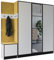 KIER FURNITURE Flurgarderobe Modern - Garderobenschrank mit Sitzbank, Haken und Schuhschrank - Flur Möbel Geräumig und Stilvoll - BxHxT 209,6x205x39cm - Weiß & Gelb