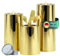 DecoValeira - 3er Set Dauerkerze (Ø 6,9 cm, H 9, 12, 15 cm) - Teelichthalter, Kerzenhalter in Kerzenoptik, Windlicht für handelsübliche Teelichter-Deko Kerzen, Tischdeko, Wohnzimmer Deko (golden)