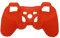 ZHHSUNY Coque souple en silicone pour manette PS-3 Rouge