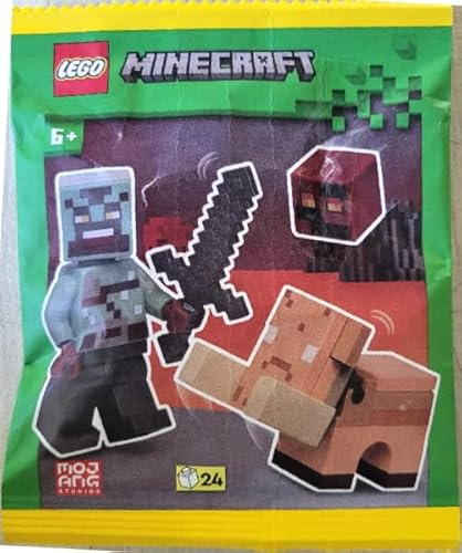 LEGO Minecraft Ork-Krieger-Minifigur Mit Baby-Hoglin Und Magmawürfel – Ab 6 Jahren