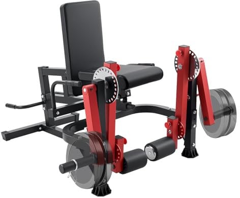 VEVOR Panca per Estensione Rotante delle Gambe, Attrezzatura Regolabile per Esercizi Speciali per la Parte Inferiore del Corpo, Panca per Allenamento per Palestra Domestica, Capacità 317,5 kg