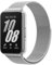 Astorgos Cinturino in Metallo Compatibile con Samsung Galaxy Fit 3, Cinturino Magnetico in Acciaio Inossidabile, Loop in Maglia Milanese per Donna Uomo, Argento