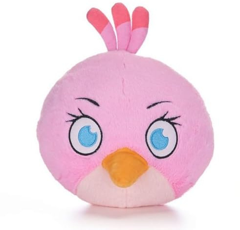 UKToyworld Pink AB 2 Stella Peluche Oiseau rose 2ème génération 18 cm