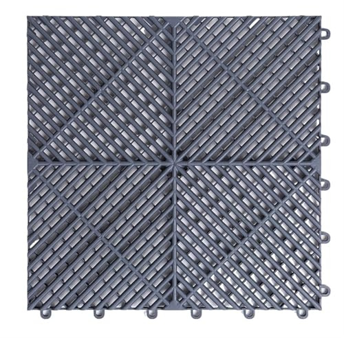 Piastrelle modulari ad incastro for pavimenti da garage, pavimentazione in plastica ventilata industriale for, 400x400mm(Color-A3)