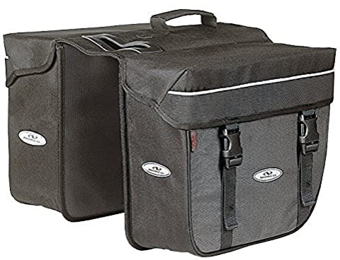 Norco Fahrradtasche Orlando Twin, Schwarz, 35 x 30 x 12 cm, 10 Liter, 0205S