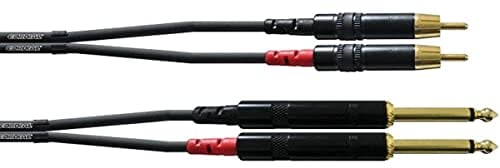 CORDIAL CABLES Câble audio double jack mono - RCA 60 cm CÂBLES AUDIO Essentials Jack
