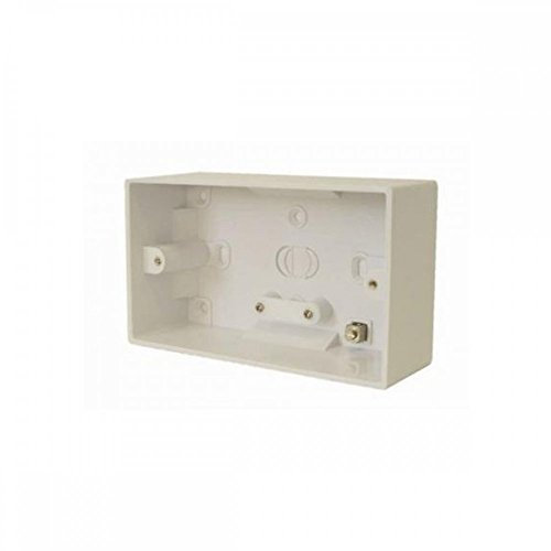 Hager 46mm Deep Moulded Back Box for Shaver Sockets - Sollysta Range