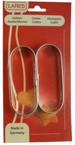 LARES - 1077 - Découpoirs, emporte pièces pour pain d'épices, Langue de chat