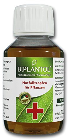 BIPLANTOL® Notfalltropfen 100ml | Die Erste Hilfe für Garten-, Zimmerpflanzen & Kräuter | biologisches Pflanzenstärkungsmittel | Hochkonzentrierte Pflanzenpflege & Blattpflege