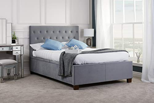Birlea, 135cm Cologne Ottoman Storage Fabric Bed, Grey