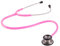 Clinical Doppelkopf Stethoskop + GRAVUR (Rosa)