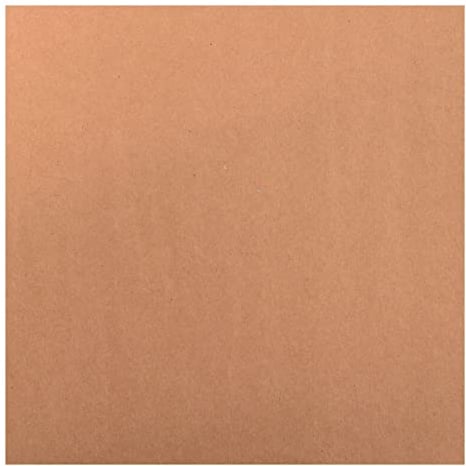 Vaessen Creative Florence Cardstock Kraftpapier Quadratisch 300g, 20 Blatt zum Scrapbooking und Gestalten von Einladungen, Karten und Fotoalben, Kraft Braun