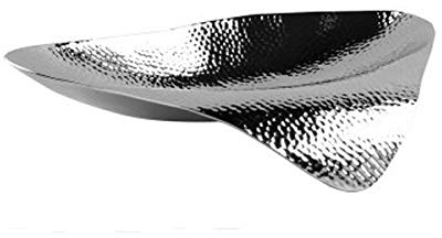 Fink - Wing - Schale - Edelstahl/vernickelt/gehämmert - (LxBxH) 40 x 22 x 8,5