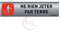 Plaque de porte aluminium brossé imprimé -Dimensions 200 x 50 mm - Double face adhésif au dos - Impression UV directement sur l'aluminium (Pas de contre collage) (ne rien jeter par terre)