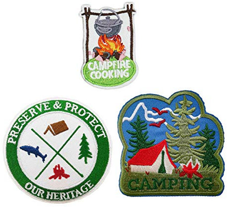 Cute-Patch Wander-Ornament, zum Aufbügeln, zum Aufnähen, für Camping, Wandern, Outdoor, bestickt